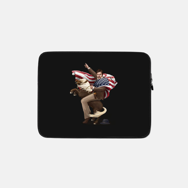 Portrait of Greatness-none zippered laptop sleeve-Diana Roberts
