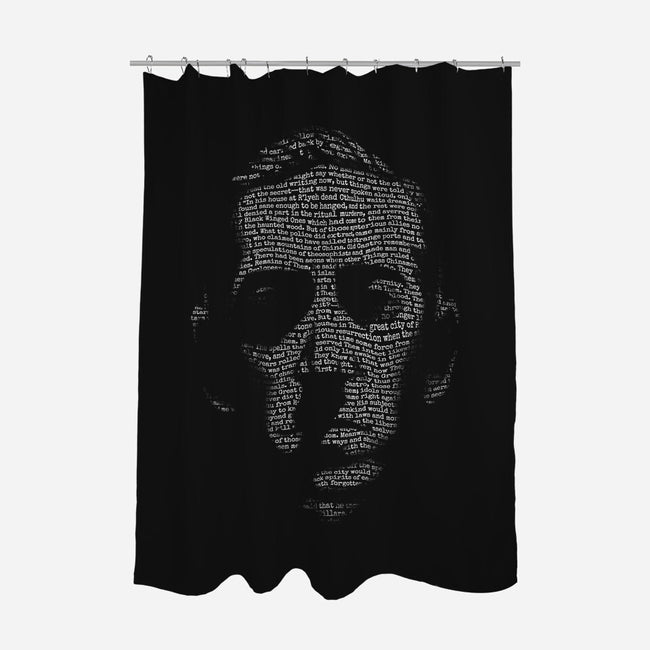 Portrait of Horror-none polyester shower curtain-sixamcrisis