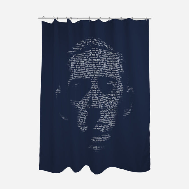 Portrait of Horror-none polyester shower curtain-sixamcrisis