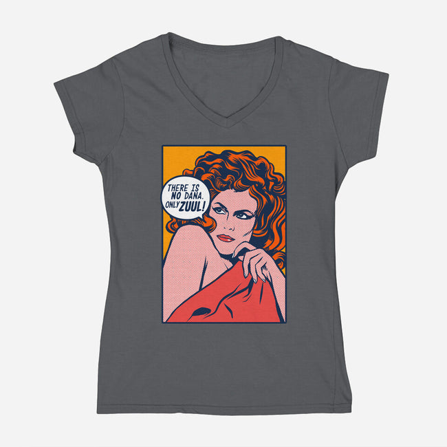 Possessed Girl-womens v-neck tee-RBucchioni