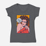Possessed Girl-womens v-neck tee-RBucchioni
