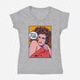 Possessed Girl-womens v-neck tee-RBucchioni