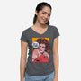Possessed Girl-womens v-neck tee-RBucchioni