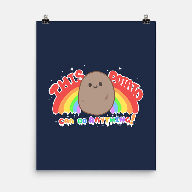 Potato Power-none matte poster-Binoftrash
