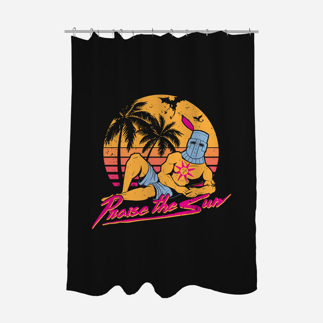 Praise the Summer-none polyester shower curtain-KindaCreative