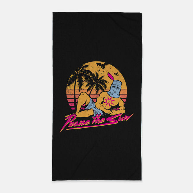 Praise the Summer-none beach towel-KindaCreative