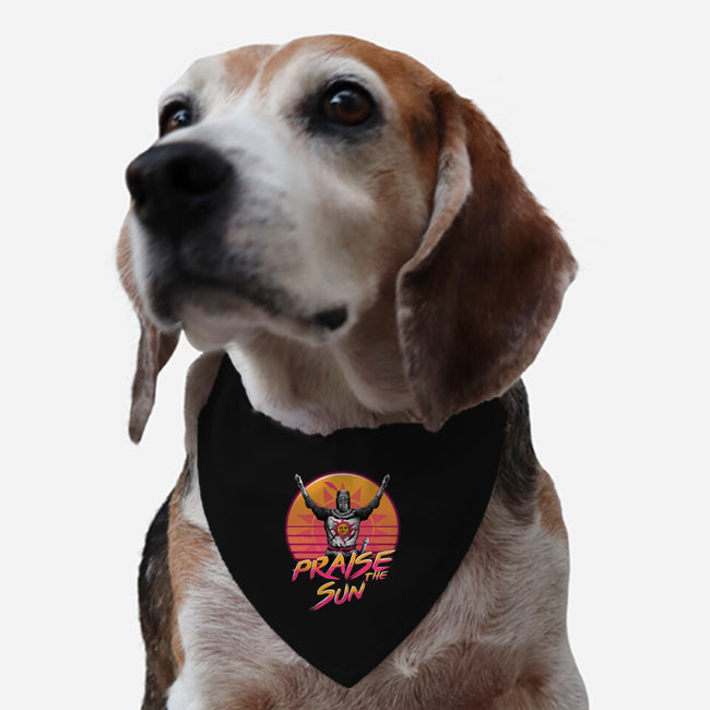 Praise the Sunset Wave-dog adjustable pet collar-vp021