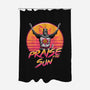 Praise the Sunset Wave-none polyester shower curtain-vp021