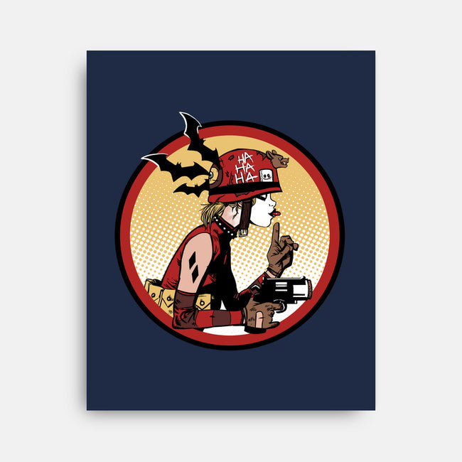 Prank Girl-none stretched canvas-Fishmas