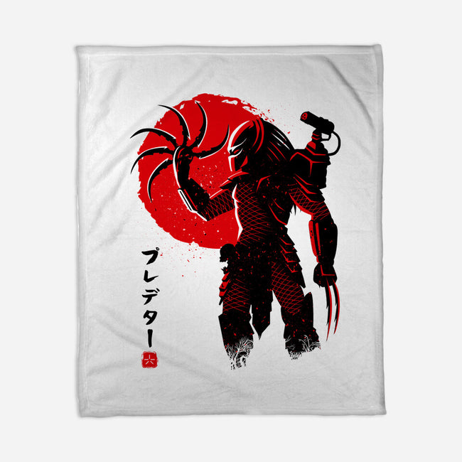 Predator Red-none fleece blanket-albertocubatas