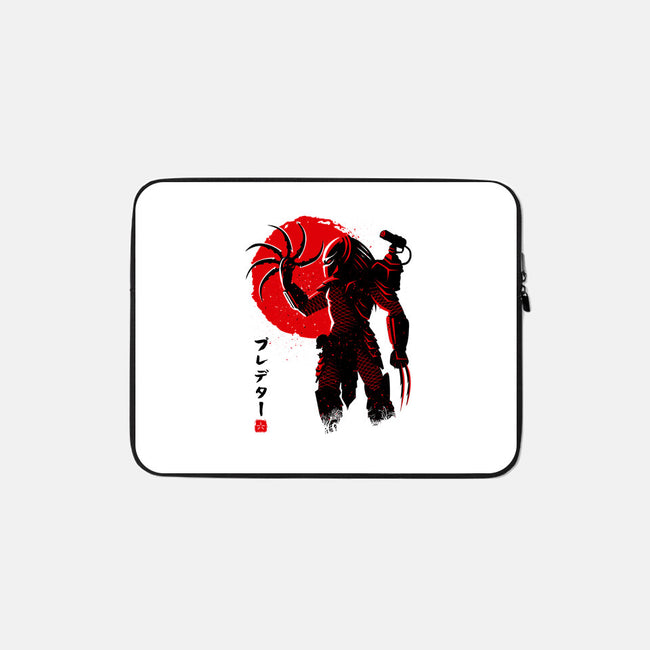 Predator Red-none zippered laptop sleeve-albertocubatas