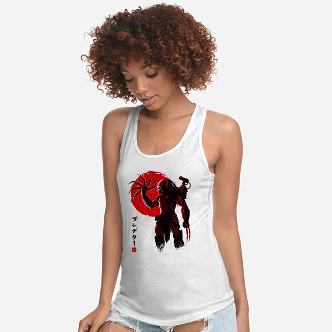 Predator Red-womens racerback tank-albertocubatas