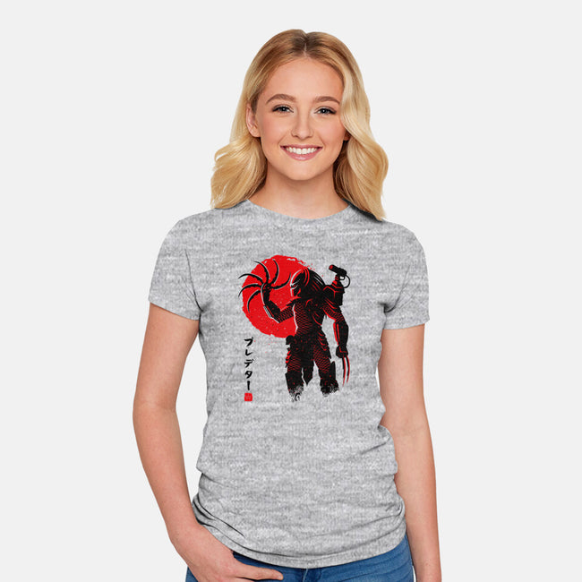 Predator Red-womens fitted tee-albertocubatas