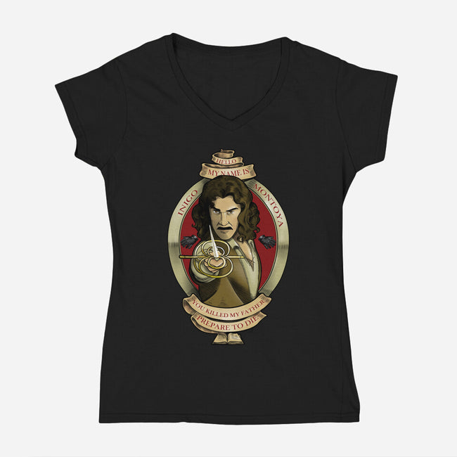 Prepare to Die-womens v-neck tee-Soletine