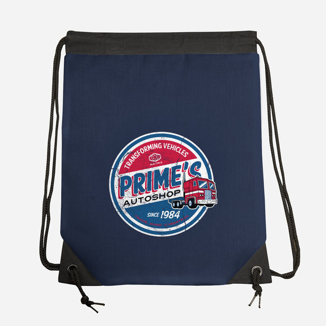 Prime's Autoshop-none drawstring bag-Nemons