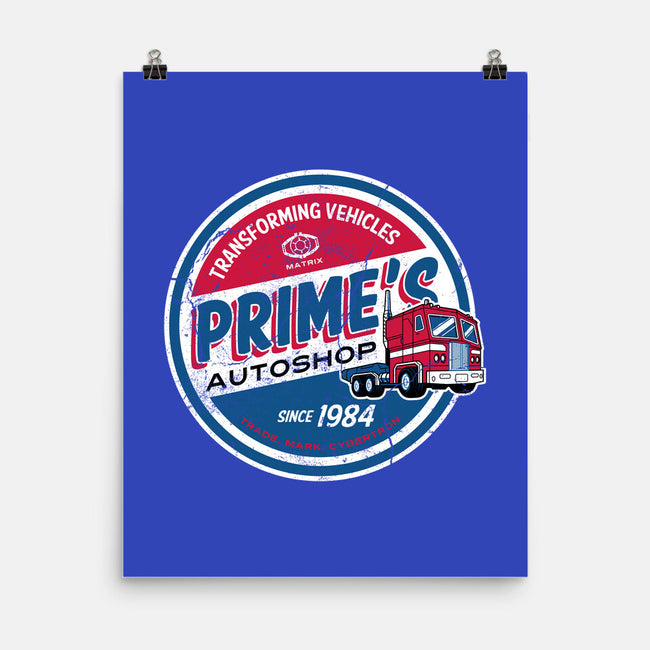 Prime's Autoshop-none matte poster-Nemons