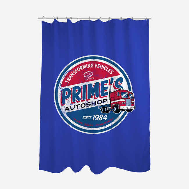 Prime's Autoshop-none polyester shower curtain-Nemons