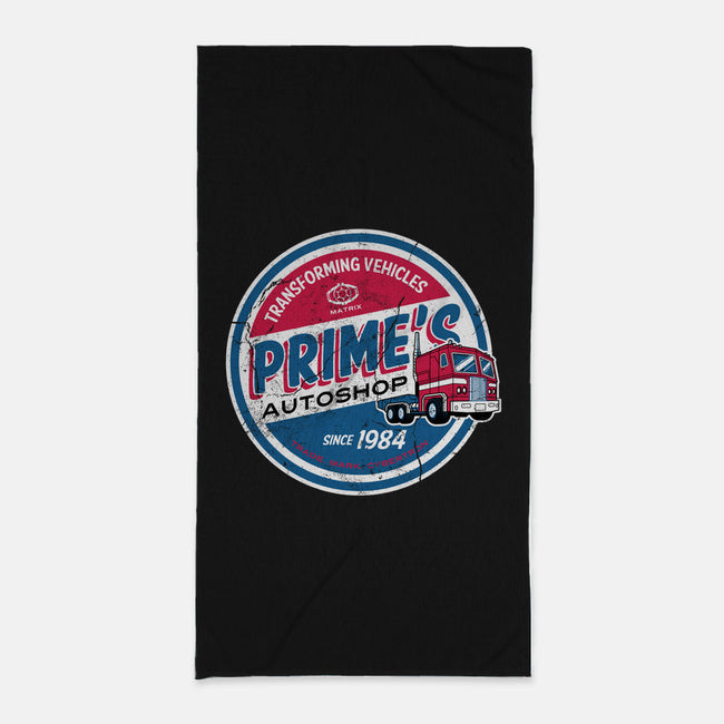 Prime's Autoshop-none beach towel-Nemons