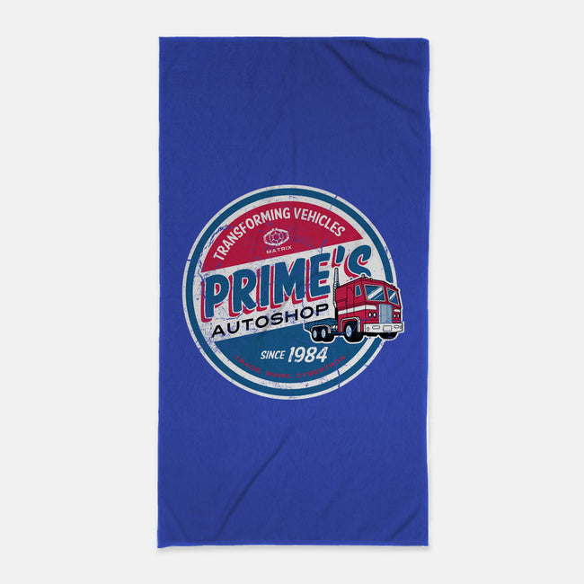 Prime's Autoshop-none beach towel-Nemons