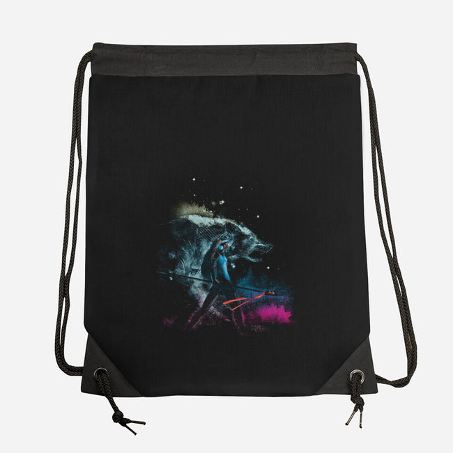 Princess of the Forest-none drawstring bag-kharmazero