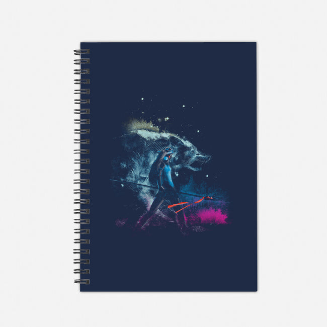 Princess of the Forest-none dot grid notebook-kharmazero