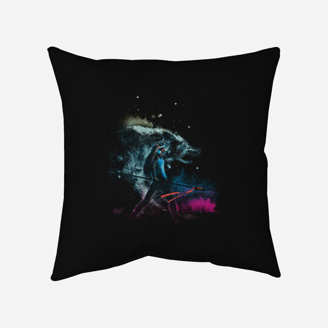 Princess of the Forest-none removable cover throw pillow-kharmazero