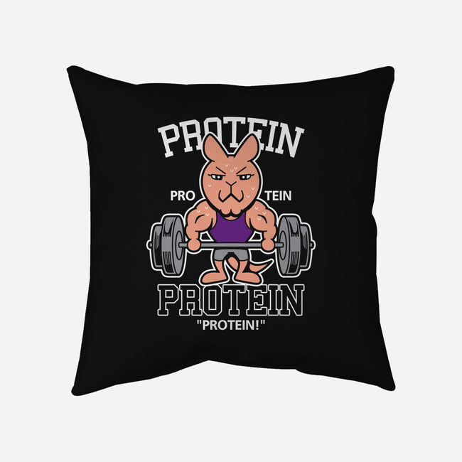 Protein Gym-none removable cover w insert throw pillow-Boggs Nicolas