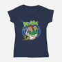 Psykix Cereal-womens v-neck tee-foureyedesign