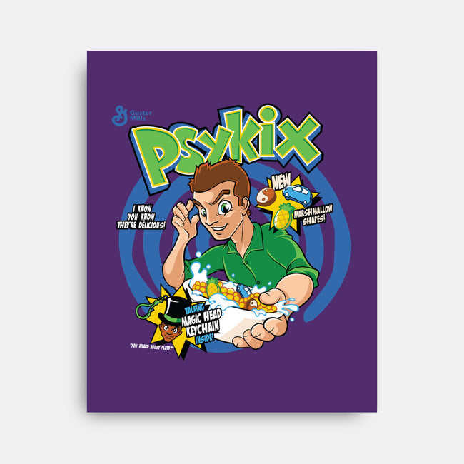 Psykix Cereal-none stretched canvas-foureyedesign