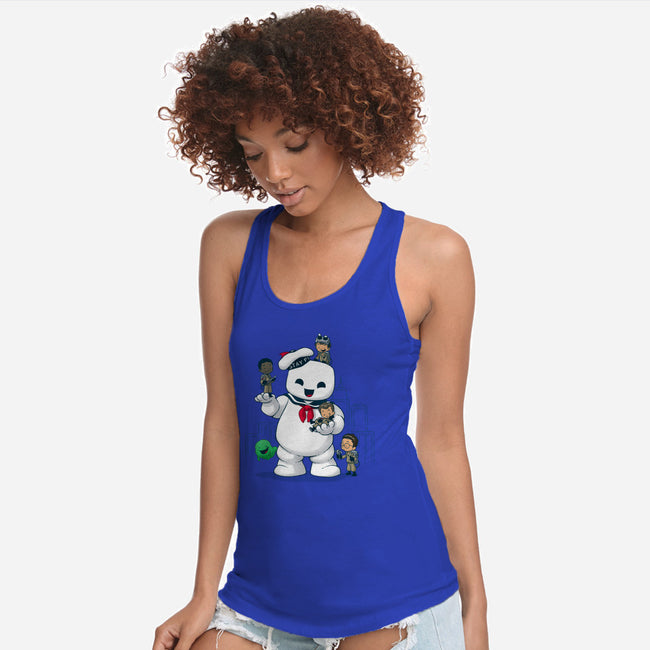 Puft Buddies-womens racerback tank-DoOomcat