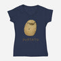 Pugtato-womens v-neck tee-SophieCorrigan