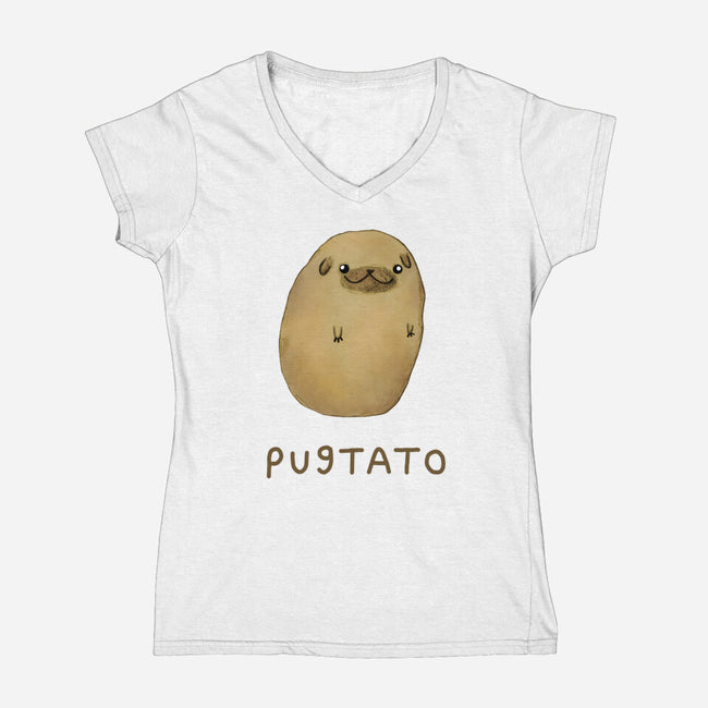 Pugtato-womens v-neck tee-SophieCorrigan