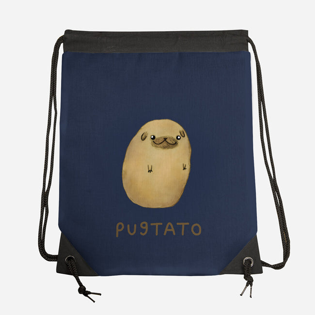 Pugtato-none drawstring bag-SophieCorrigan