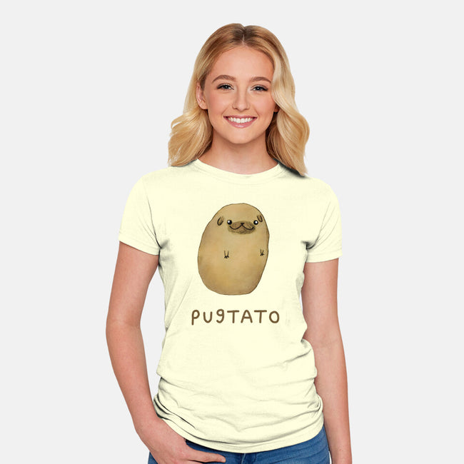 Pugtato-womens fitted tee-SophieCorrigan