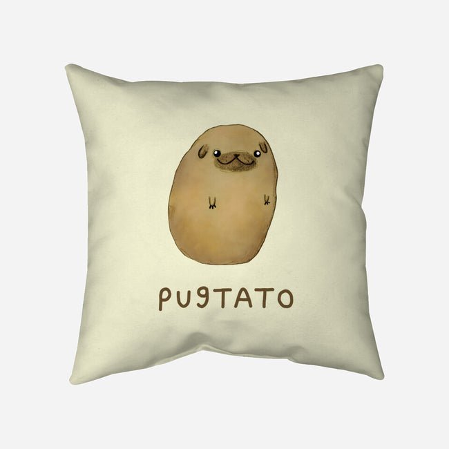 Pugtato-none non-removable cover w insert throw pillow-SophieCorrigan