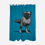 Pugussaurus Rex-none polyester shower curtain-JCMaziu