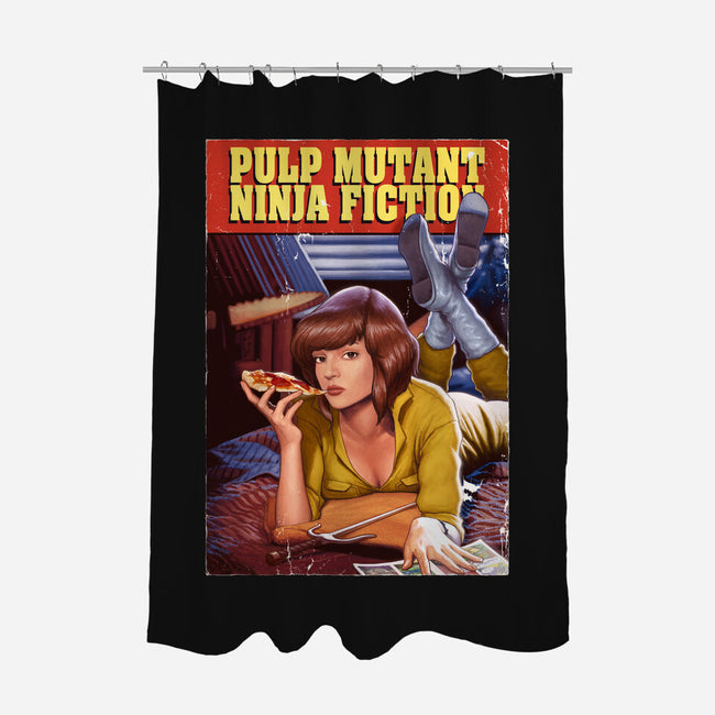 Pulp Mutant Ninja Fiction-none polyester shower curtain-Moutchy