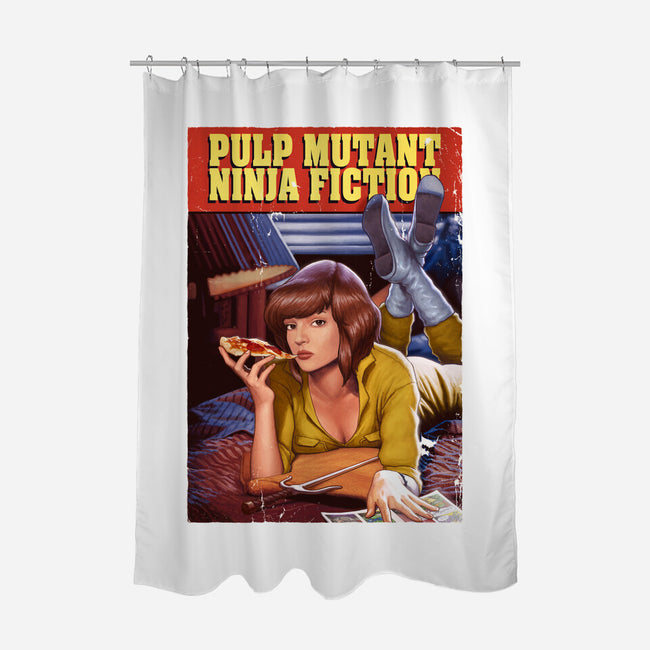 Pulp Mutant Ninja Fiction-none polyester shower curtain-Moutchy