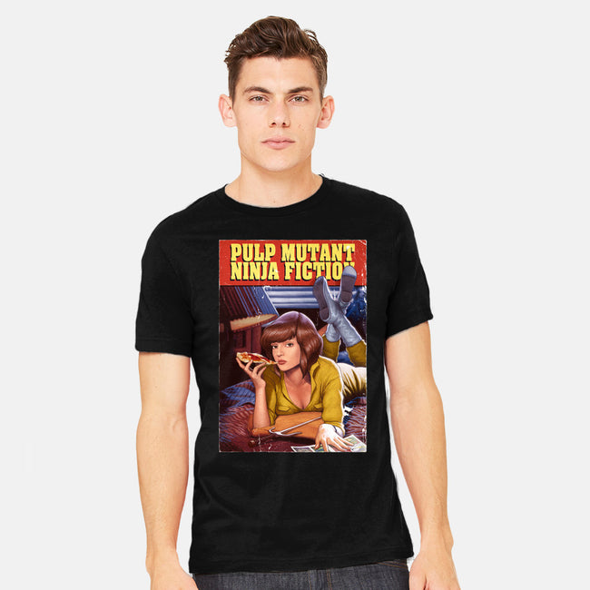 Pulp Mutant Ninja Fiction-mens heavyweight tee-Moutchy