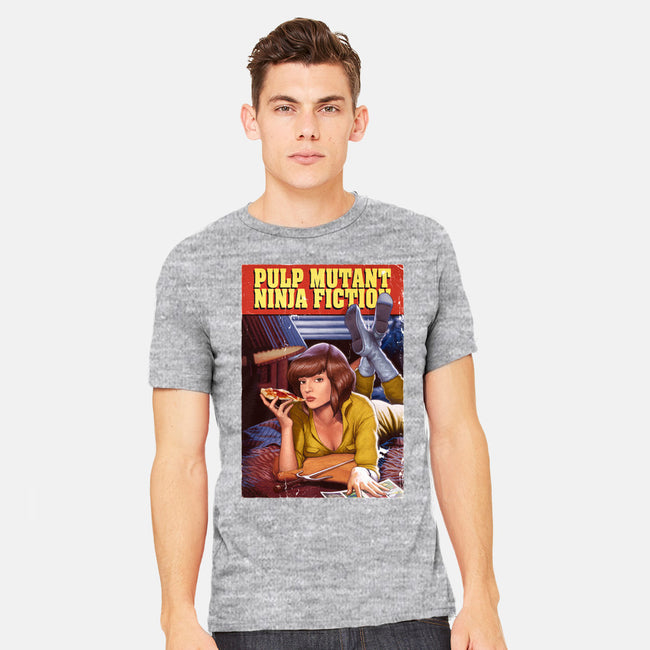 Pulp Mutant Ninja Fiction-mens heavyweight tee-Moutchy