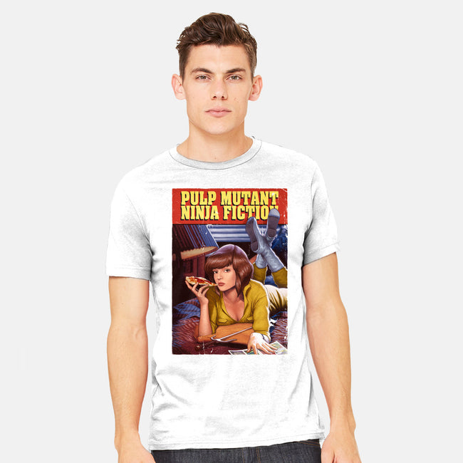 Pulp Mutant Ninja Fiction-mens heavyweight tee-Moutchy
