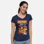 Pulp Mutant Ninja Fiction-womens v-neck tee-Moutchy