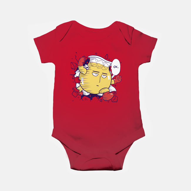 Punch-Aid-baby basic onesie-KindaCreative