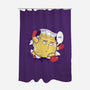 Punch-Aid-none polyester shower curtain-KindaCreative