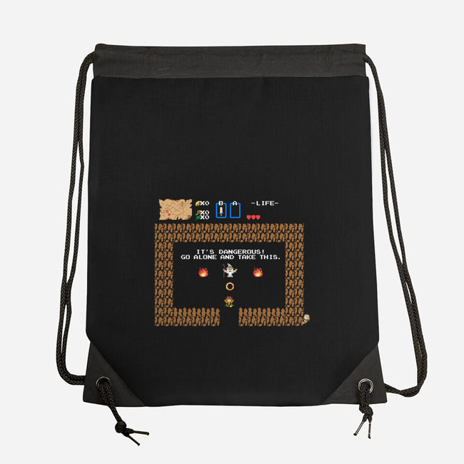 Punctuation is Everything-none drawstring bag-vomaria