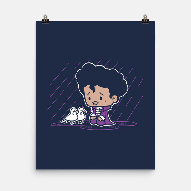 Purple Rain-none matte poster-SuperEmoFriends