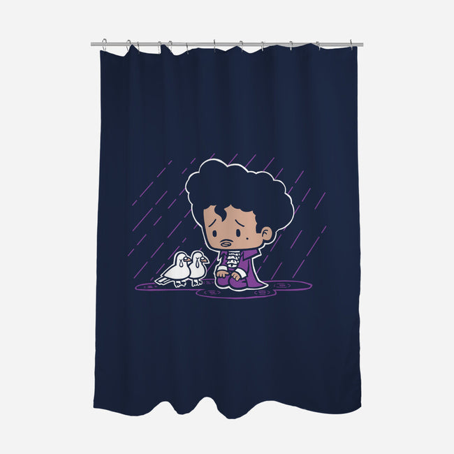 Purple Rain-none polyester shower curtain-SuperEmoFriends