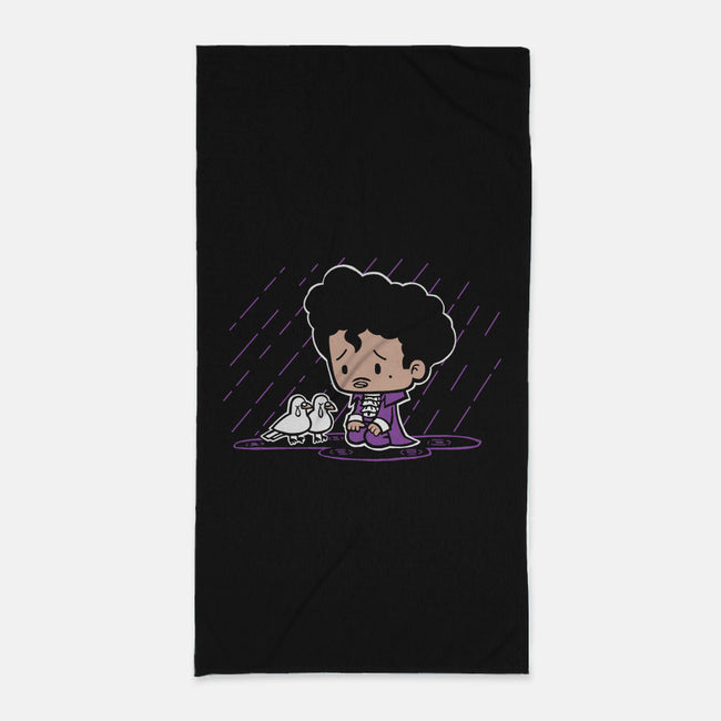 Purple Rain-none beach towel-SuperEmoFriends