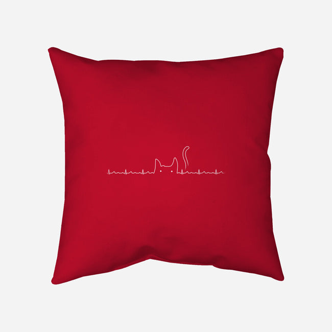 Purrfect Beat-none removable cover w insert throw pillow-tobefonseca