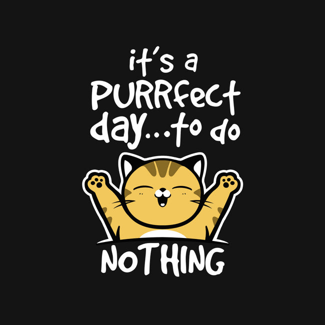 Purrfect Day-none removable cover w insert throw pillow-NemiMakeit